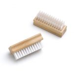 Suede brush with synthetic bristles