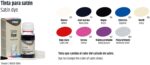 Dyes for satin shoes