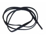 Black Flat Wax Thin Laces