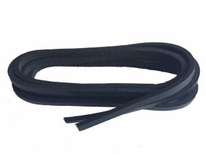 Navy Blue Leather Laces