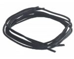 Black Round Wax Thin Laces