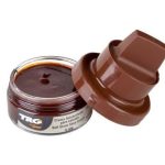 Brown Shoe Cream with Sponge