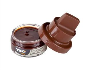 Brown Shoe Cream with Sponge