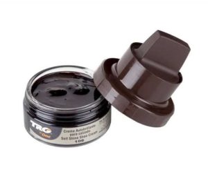Dark Brown Shoe Cream with Sponge